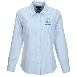 Cutter & Buck Skyline Pinstripe Dress Shirt - Ladies'