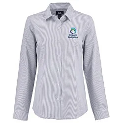 Cutter & Buck Skyline Pinstripe Dress Shirt - Ladies'