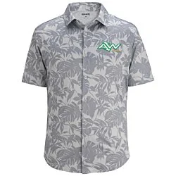 Mini Pique Knit Short Sleeve Camp Shirt