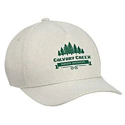 Five Panel Cap with Leatherette Backstrap