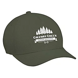 Five Panel Cap with Leatherette Backstrap