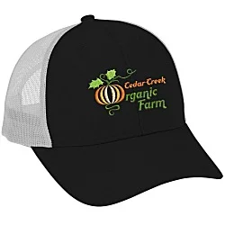 Structured Cotton Twill Trucker Cap - 24 hr