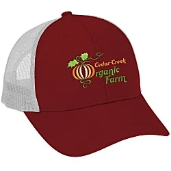 Structured Cotton Twill Trucker Cap - 24 hr