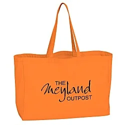 Oversized 10 oz. Colorful Cotton Tote