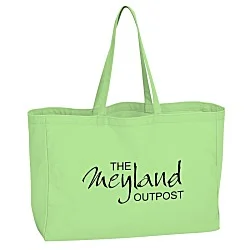 Oversized 10 oz. Colorful Cotton Tote