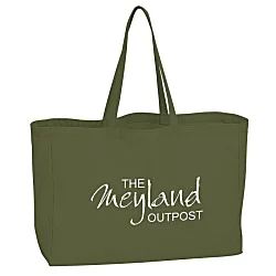 Oversized 10 oz. Colorful Cotton Tote