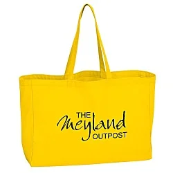 Oversized 10 oz. Colorful Cotton Tote