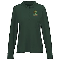 Signature Pique Long Sleeve Polo - Ladies'