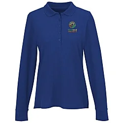 Signature Pique Long Sleeve Polo - Ladies'