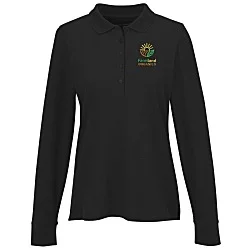 Signature Pique Long Sleeve Polo - Ladies'