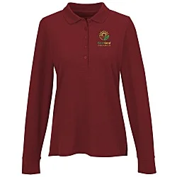 Signature Pique Long Sleeve Polo - Ladies'