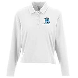 adidas Beyond Long Sleeve Loose Polo - Ladies'