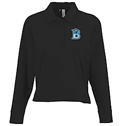 adidas Beyond Long Sleeve Loose Polo - Ladies'