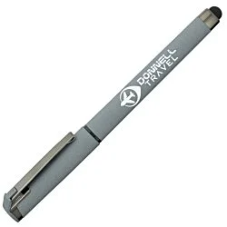Cali Soft Touch Stylus Gel Pen - Powder Coat