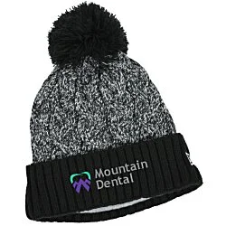 New Era Marled Knit Pom Beanie
