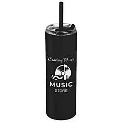 Lane Stainless Tumbler with Straw - 16 oz.