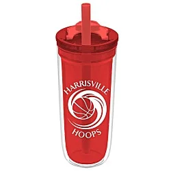 Simone Acrylic Tumbler with Straw - 16 oz.