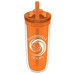 Simone Acrylic Tumbler with Straw - 16 oz.