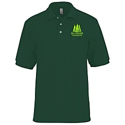 Jerzees Double Mesh Ringspun Cotton Polo - Men's - Screen