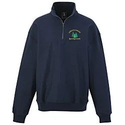 Hanes Beefy Sweats Premium Heavyweight 1/4-Zip Sweatshirt - Embroidered