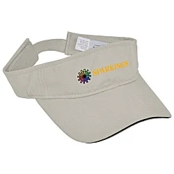 Lightweight Brushed Twill Visor - Full Color