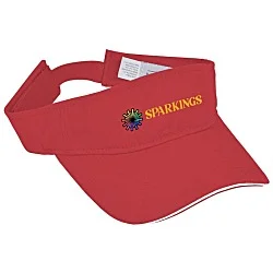 Lightweight Brushed Twill Visor - Full Color