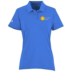 adidas Textured Stripe Polo - Ladies'
