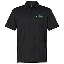 adidas Ultimate365 Textured Diamond Jacquard Polo