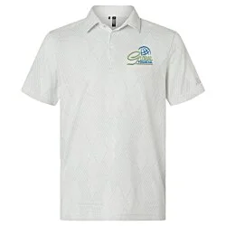 adidas Ultimate365 Textured Diamond Jacquard Polo