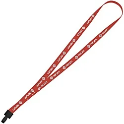 Non-Swivel Polyester Lanyard - 1/2 inch - 32 inches