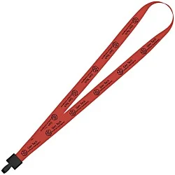 Non-Swivel Polyester Lanyard - 3/4 inch - 32 inches