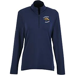 adidas Textured Stripe 1/4-Zip Pullover - Ladies'