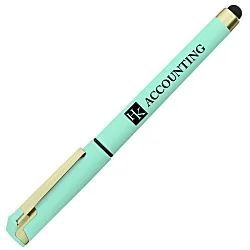 Cali Soft Touch Stylus Gel Pen - Opaque - Matte Gold - 24 hr