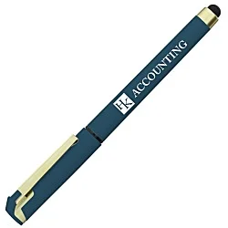 Cali Soft Touch Stylus Gel Pen - Opaque - Matte Gold - 24 hr