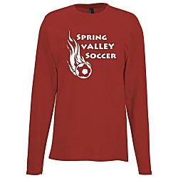 Port & Company Easy Cotton Long Sleeve T-Shirt - Screen