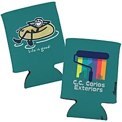 Life is Good Koozie® Can Cooler - Full Color - Inner Tube