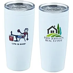 Life is Good Vacuum Tumbler - 20 oz. - Full Color - Cooler