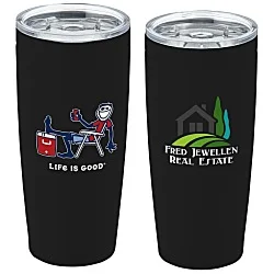 Life is Good Vacuum Tumbler - 20 oz. - Full Color - Cooler