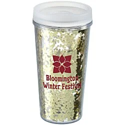 Glitter Travel Tumbler - 16 oz.