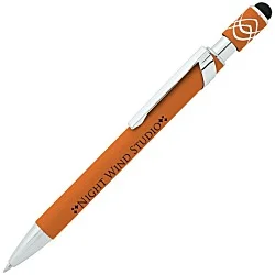 Simple Spinner Soft Touch Stylus Gel Metal Pen - 24 hr