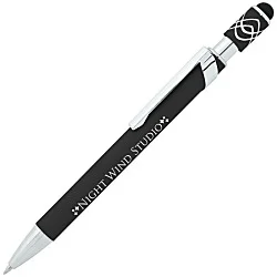 Simple Spinner Soft Touch Stylus Gel Metal Pen - 24 hr