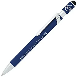 Simple Spinner Soft Touch Stylus Gel Metal Pen - 24 hr