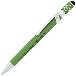 Simple Spinner Soft Touch Stylus Gel Metal Pen - 24 hr