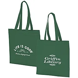 Life is Good Color Cotton Sheeting Tote  - Sun