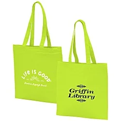 Life is Good Color Cotton Sheeting Tote  - Sun