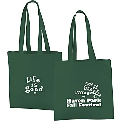 Life is Good Color Cotton Sheeting Tote  - LIG