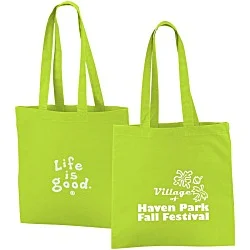 Life is Good Color Cotton Sheeting Tote  - LIG