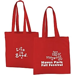 Life is Good Color Cotton Sheeting Tote  - LIG