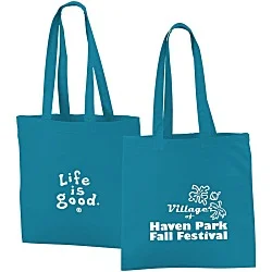 Life is Good Color Cotton Sheeting Tote  - LIG