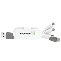 3-in-1 USB-C Cable Wrap with Phone Stand